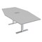 Skutchi Designs 45.25 in W, 84 in L, 29 in H, Engineered Wood Top, Grey HAR-HEX.IR-46x84-T-ELEC-XD01 - alternate 1